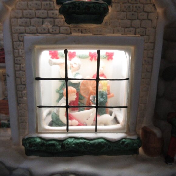 Victorian Village Collectable Black Rock Point Lighthouse Porcelain Hand Painted - Picture 3 of 9